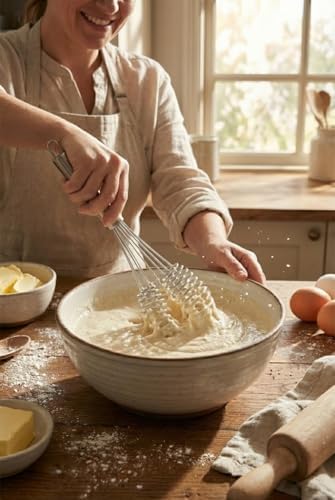 Helezon Yaylı Çırpıcı – 304 Paslanmaz Çelik Makarna Çırpıcı & Çırpma Teli, Yaylı Spiral Tasarım, Kıvamlı Yumurta, Krema, Pasta ve Hamur Çırpma, Dayanıklı Profesyonel Mutfak Gereci - Görsel 3