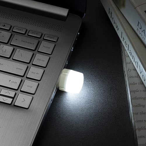 Alternative view of Xspring USB Işığı, 6 Adet Mini USB LED Gece Lambası, RGB Taşınabilir Ortam Aydınlatması, Yatak Odası, Koridor, Kamp, Okuma ve Uyku İçin (Beyaz Işık)