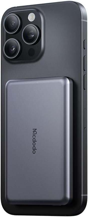 Alternative view of MC-4651 10000mAh 20W Metal Ultra İnce Manyetik Kablosuz Powerbank - Siyah
