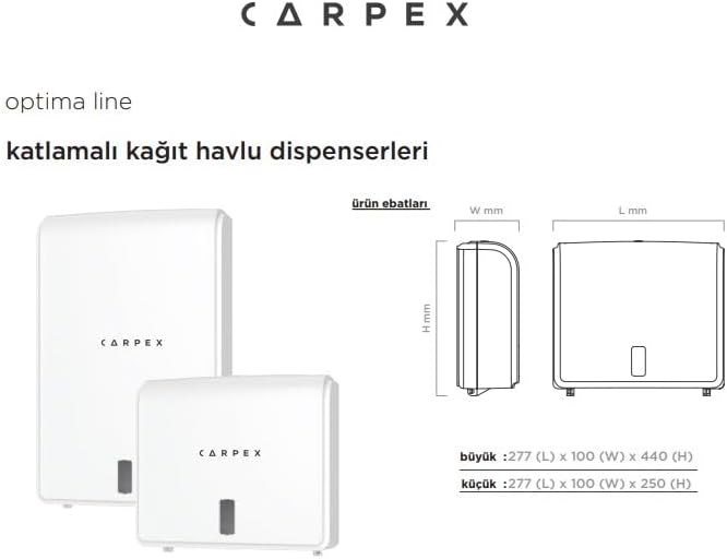 Carpex Optima Z Kat Havlu Dispanseri 200'lü Siyah - Görsel 3