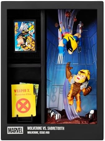 FANDROP MV01-Wolverine VS. Sabretooth, Ekrana Konulabilir Bir Diorama, Eserler ve Sahne İşaretçisi Birleştirir, Herhangi Bir Wolverine Koleksiyonunu Geliştirmek İçin Elit Bir Ekran Yaratır, Toplanacak - Görsel 2