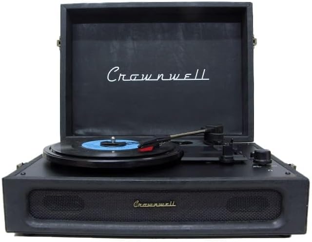 Alternative view of Casablanca Retro Çanta Pikap - 3 Devirli (33/45/78), Dahili Hoparlörlü, Bluetooth Bağlantılı, Nostaljik Taşınabilir Plak Çalar - Siyah