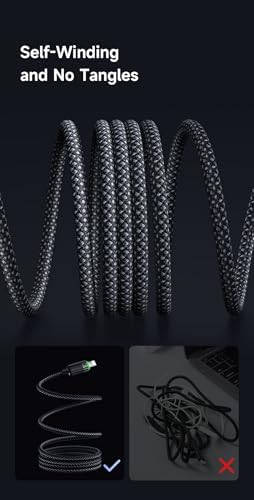 Alternative view of CA-6000 1.2 M USB-A TO LİGHTNİNG 3A MANYETİK SARILABİLİR KABLO