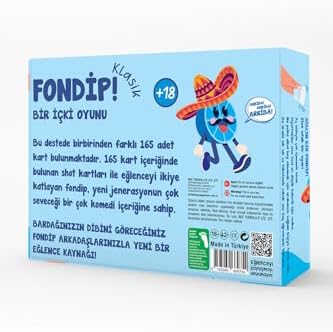 Fondip Klasik İçki Oyunu, 165 Kartlı, Yetişkinler için Eğlenceli Kart Oyunu, 18+ - Görsel 3