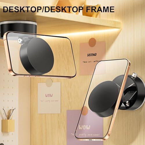 Alternative view of MIKNATISLI VAKUMLU KİLİTLİ ARAÇ TUTUCU TELEFON TUTUCU MANUEL KİLİTLEME İLE SALLANMA VE DÜŞMEYE SON TÜM CEP TELEFONLARA UYUMLU TELEFON STANDI VE TUTUCUSU 040