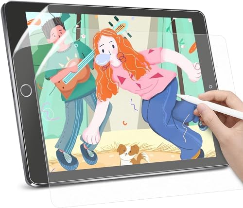 DAVIN Ipad 10.2 7-8-9. nesil Paper Like Kağıt Hissi Kaymaz Yüzey Pet mat Ekran Koruyucu çizim için ekran koruyucu - Görsel 3