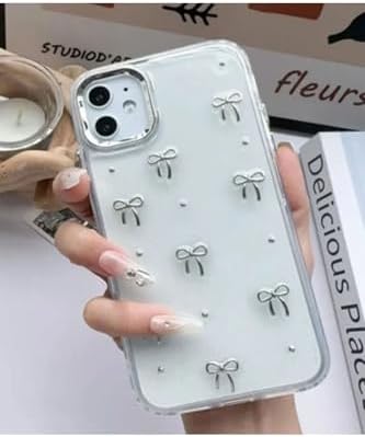 Iphone 11 Şeffaf Mini Fiyonk Epoksili Oyuncaklı Silikon Kılıf - Görsel 3