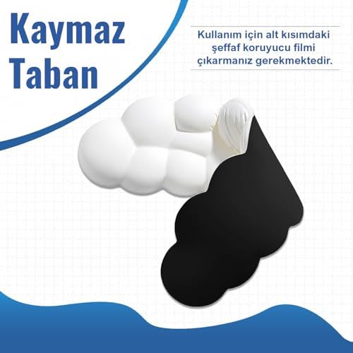 Alternative view of Cloud Klavye Bilek Desteği, Bulut ErgoPad, Kaymaz Tabanlı, Nefes Alan Kumaş, Ağrı Önleyici (Klavye Desteği, Beyaz)
