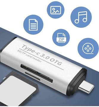 Plentiful Type-C 3in1 Usb Kart Okuyucu Micro Sd Card Reader Çevirici Dönüştürücü Usb 3.0 OTG Adaptör
