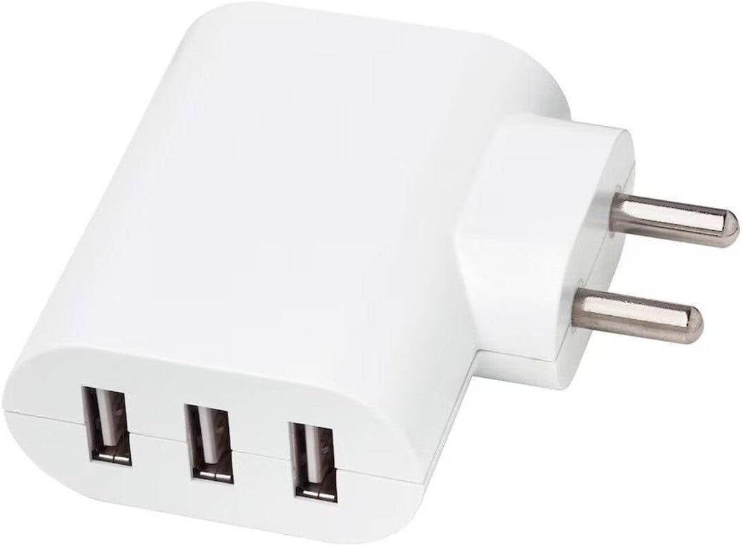 SMÄHAGEL 3 bağlantı noktalı USB şarj cihazı, beyaz