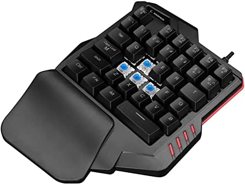 Alternative view of MIRACLE K1 Siyah USB Led Işıklı Q 35 Tuşlu Multimedya Mini Gaming Oyuncu Klavyesi