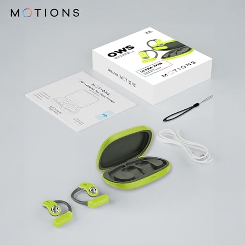 Alternative view of MOTIONS, MS-E52 OWS, Açık Kulak Tasarımlı Kablosuz Spor Kulaklık, Bluetooth 5.3, 30 Saat Pil Ömrü, Ultra İnce, Hafif, Ergonomik Tasarım, Çift Cihaz Desteği, Wireless, Yeşil