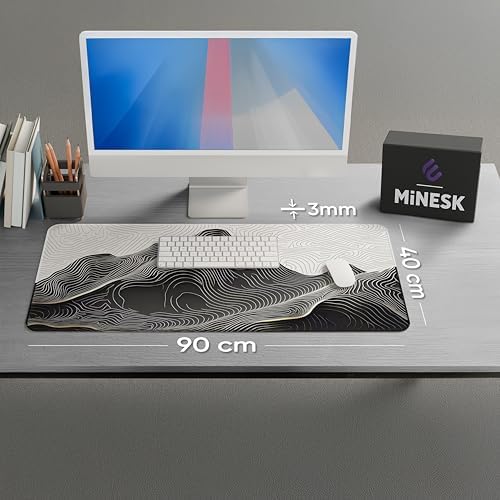 Alternative view of 90X40 CM XXL Gaming Mouse Pad [High Density Hybrid Kumaş] [Kaymaz Taban] [Yüksek Çözünürlüklü Baskı] Fare Altlığı Oyuncu Mousepad (Mountain İzohips)