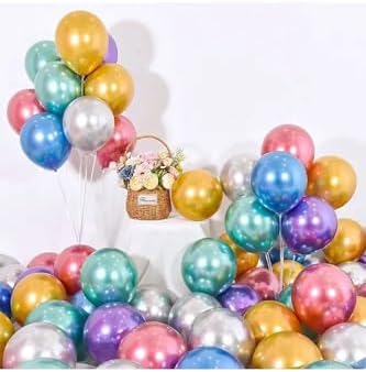 Alternative view of Çıtıpıtıstore 50 Li Karışık Krom Balon, KROM BALON