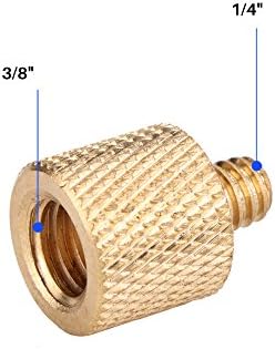 Alternative view of 3/8 Inç Tripod Vidasını 1/4 Inçe Dönüştürücü Vida Adaptörü, Altın