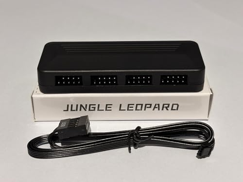 Jungle Leopard USB Hub, Çok Portlu Bağlantı Genişletici, Siyah, Kompakt Tasarım - Görsel 3