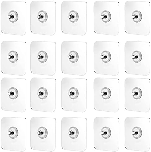Alternative view of 20'li Paket Yapışkan Vidalar Yapışkan Kancalar Şeffaf Yapışkan Çiviler Duvara Montaj Delme Gerektirmez Resim Askısı Kendinden Yapışkanlı Vida Banyo Mutfak Duş Odası İçin