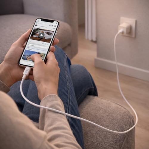 Alternative view of USB-C’den Lightning Şarj Kablosu 1 Metre | 27W Hızlı Şarj, 3.0A Güç Çıkışı | Örgülü Dayanıklı Tasarım, Akıllı ve Güvenli Şarj Desteği