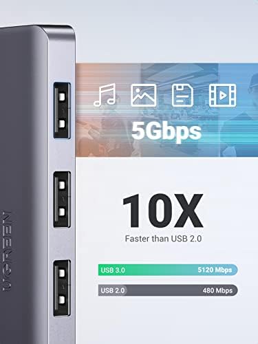 4 Portlu USB 3.0 Hub USB Çoklayıcı Adaptör - Görsel 3