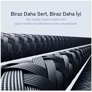 Alternative view of PD Lightning Ultra Hızlı Kırılmaz Siyah Şarj Kablosu