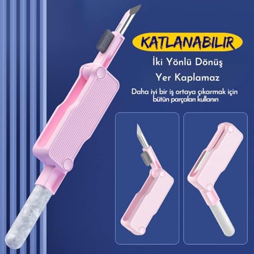 okavango 7'si 1 arada Elektronik Temizleyici Seti, Bilgisayar Kulaklık Temizleme Fırçası, Klavye Temizleyici, Monitör, Cep Telefonu, Bluetooth, Kulaklık, Lego, Airpods, Dizüstü Bilgisayar Kamera Lensi - Görsel 2