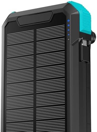 Alternative view of ASP-P20000HS 20000mAh Solar Powerbank, El Kranklı Şar, Type-C, MicroUSB, Kablosuz Şarj, LED Fener, Elektrikli Çakmak, Solar Paneli