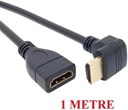 Alternative view of Al-4667 HDMI Dişi Erkek Uzatma 90 Derece Dirsek Kablosu 1 Metre