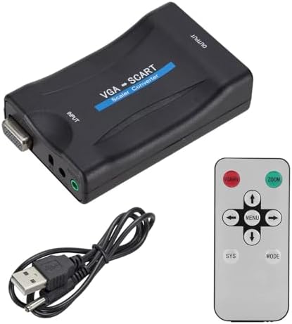 CR02 VGA dan Scart Video ve Ses Dönüştürücü Adaptör Uzaktan Kumandalı - Görsel 3