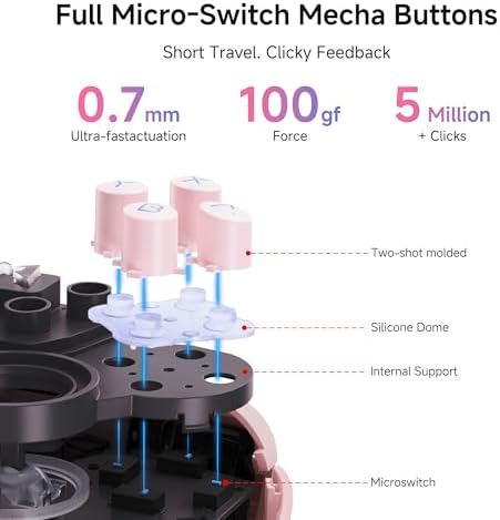 Alternative view of MOBAPAD Chitu 2 Pro Controller Nintendo Switch, Switch 2 ve Windows Uyumlu Bluetooth NFC TMR Siyah