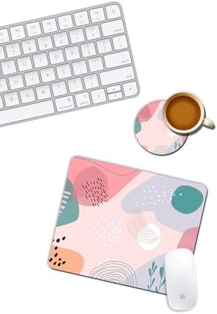 Desenli Mouse Pad ve Bardak Altlığı Set