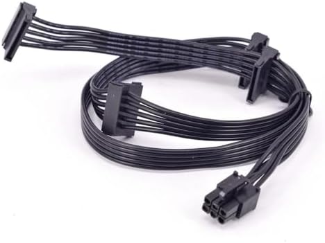 Alternative view of 6 pin power supply kablosu 6 pin modüler sata kablo 6 pin 4x sata kablo 90 cm 6 pin sata kablo power supply kablosu