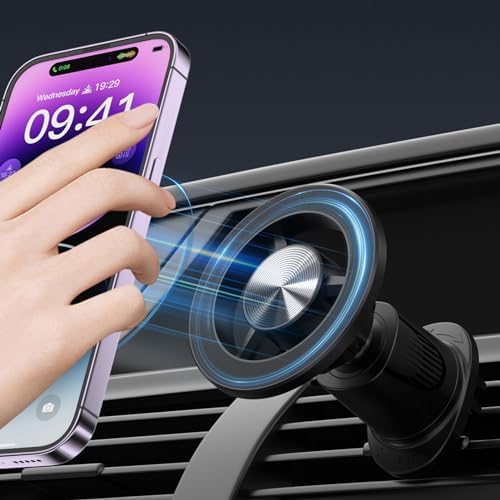 Otomobil Cep Telefonu Tutucu, Titreşim Önleyici Araç Tutucu, iPhone 14/13/12 Serisi ve Tüm Akıllı Telefonlar için, Araç Tutucu, 360° Dönebilir, Mıknatıslı Cep Telefonu Tutucu, Araç zhoppy - Görsel 2