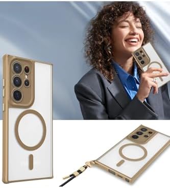 Manyetik Magsafe Destekli Askı Aparatlı Darbe Emici Kılıf Siyah Galaxy S25 Ultra ile uyumlu - Görsel 3