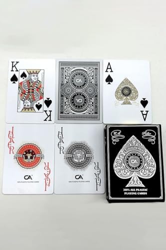 Jumbo Plastik Su Geçirmez Jumbo Blackjack iskambil Oyun Kağıdı cin885slv