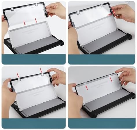 Alternative view of Surface Pro 9/10/11 13 İnç Surface Pro Copilot+ Pc Rugged Kılıf – 360° Stand, El Kayışı, Omuz Askısı, Darbe Emici Koruma Şeffaf Arka Darbe Emici Standlı Stylus Kalem Tutucu Koruyucu Siyah