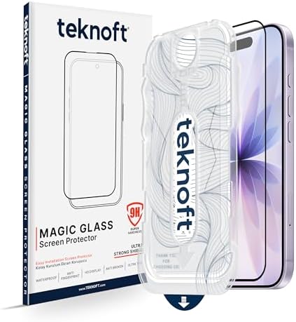 iPhone 17 için Kolay Kurulum Kitli Takılırken Camın Altında Kesinlikle Toz Bırakmayan Ekstra Güçlendirilmiş Tam Koruma Sağlayan Pürüzsüz Lazer Kesim Premium Ekran Koruyucu Kırılmaz Cam - Görsel 3