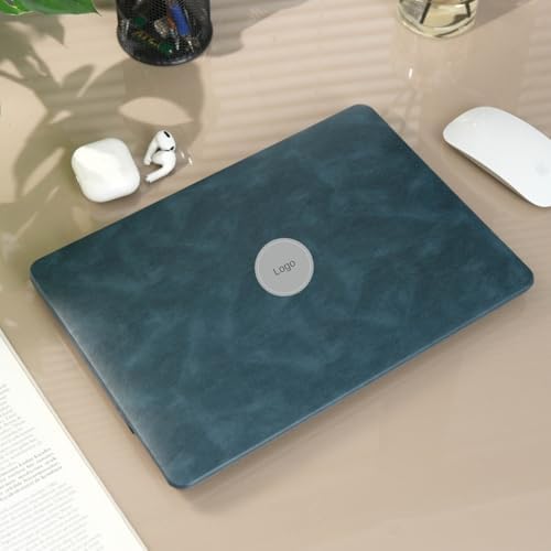 MacBook Pro 13 İnç Kılıf A2338 M1 M2 Uyumlu Deri Dokulu Sert Koruyucu Hard Case A1706 A1708 A1989 A2159 A2251 A2289Mavi