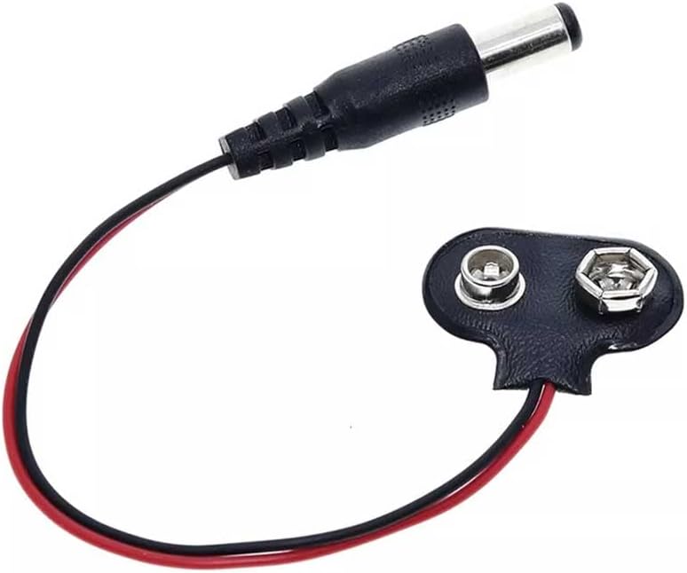 3 Adet - 9 Volt 2.1 Mm Jacklı Pil Başlığı, Adaptör Dönüştürücü Bağlantı Kablosu, Jack Battery Connector, (IC-232A)