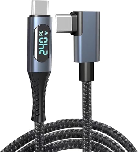 Alternative view of USB 4 Kablo, Thunderbolt Kablo için Dik Açı PD 240 W Çift Destekler 8K HD Ekran USB C Kablosu 8K@60Hz 40Gbps Veri Aktarımı (1Metre/4ft) ZR849