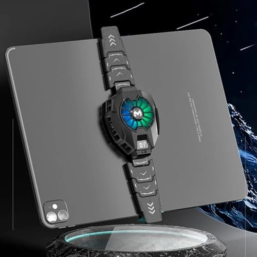 iPad ile Uyumlu Profesyonel Kablolu Tablet Soğutucu Fan Gamer Oyuncu Radyatör Şok Soğutma Fanı Yeni Nesil Altı Çekirdek Teknoloji Soğutma Fanı 3 Seviyede Ayarlanabilir DL05 - Görsel 3