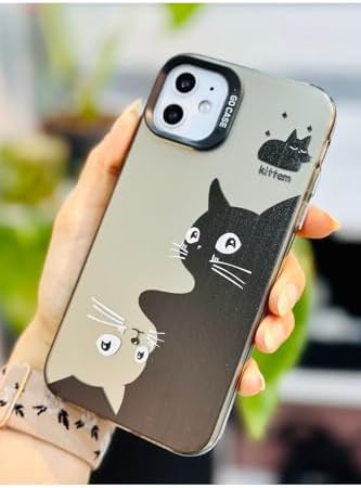 Iphone 11 ile Uyumlu (12 Görünümlü) KÖŞELİ Parmak İzi Bırakmaz Baskılı Metalik ELECTRO Silikon Kılıf - Görsel 3