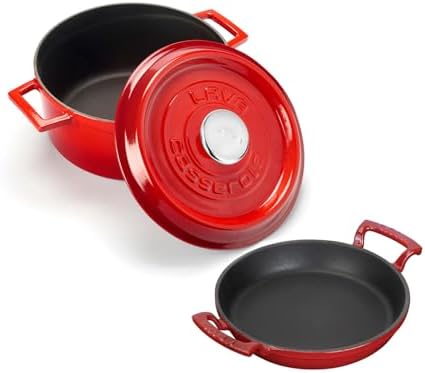 Yuvarlak Döküm 24cm Trendy Serisi Tencere & Döküm 20cm Sahan Set - Şef Standartlarında Premium Set - Görsel 3