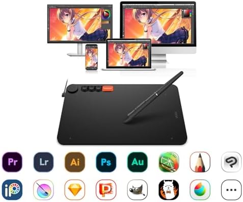 Alternative view of VO1060 10x6 4 Kısayol Tuşlu Sağ/Sol El Uyumlu Grafik Tablet+Kalem