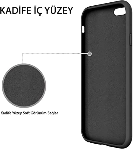 Alternative view of & AKSESUAR iPhone 6 / 6S ile Uyumlu İçi Kadife Dışı Mat Yapıya Sahip Koruma Sağlayan Lansman Silikon Kılıf (Siyah)