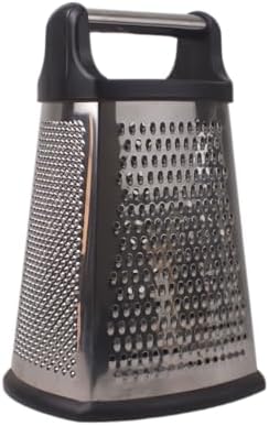 Alternative view of 4 Taraflı Paslanmaz Çelik Rende, Dikdörtgen Kaydırmaz Tabanlı Tutacaklı Paslanmaz Çelik Rende (22cm*14cm*12cm)