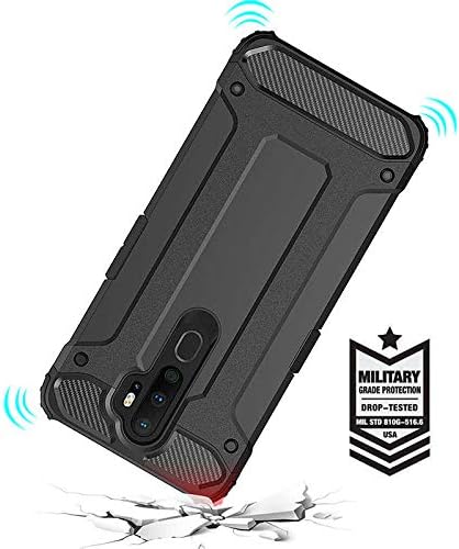 Alternative view of Oppo A5 2020 ile uyumlu Çİft Katman Koruyucu Crash Military Tank Kılıf - Rose Gold