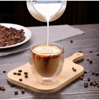 Çift Cidarlı Cam, Kahve, Latte, Espresso, Meşrubat, Su Bardağı, 250 ML, Su Bardak, 1 Adet, 12321 - Görsel 2