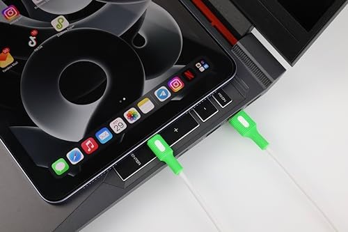 Alternative view of USB A-C Hızlı Şarj Kablosu (Beyaz + Beyaz/Yeşil Uç) (150 CM)