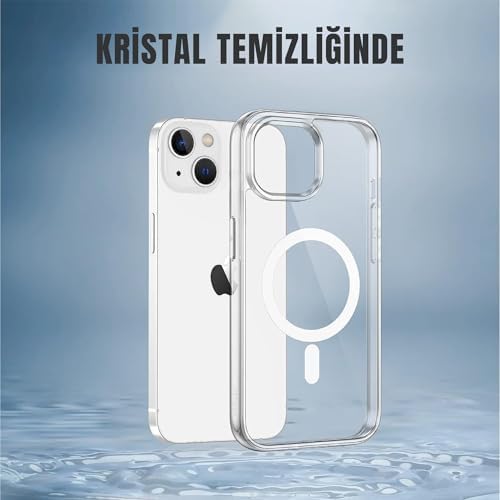 Alternative view of [SARARMAZ KILIF] MADNOVA iPhone 13 İle Uyumlu Sararmaz Sert Mika Şeffaf Telefon Kılıfı Magsafe ile Uyumlu Sararma Karşıtı Kristal Berraklığında Telefon Kılıfı (Şeffaf)