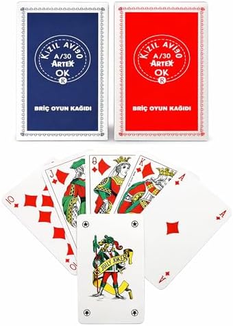 Alternative view of Star Briç Oyun Kağıdı Extra Kızıl Ay A/30 Artex – 2 Deste (Kırmızı & Mavi) Poker İskambil Kartı, 285 gr Opak Kağıt, Profesyonel Kullanım
